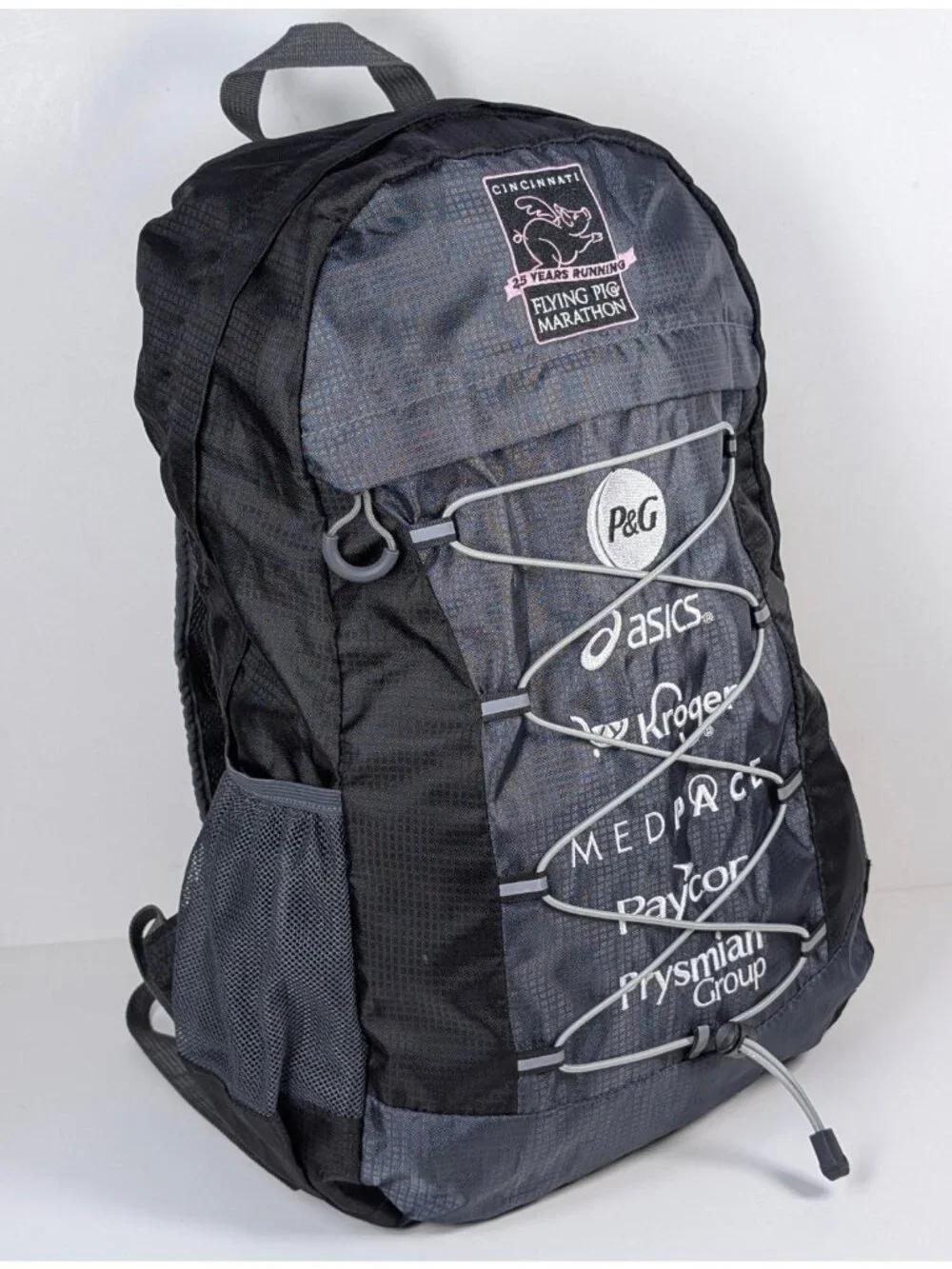 Flying Pig Marathon Cincinnati Lightweight Backpack Packable Workout Runner Bag